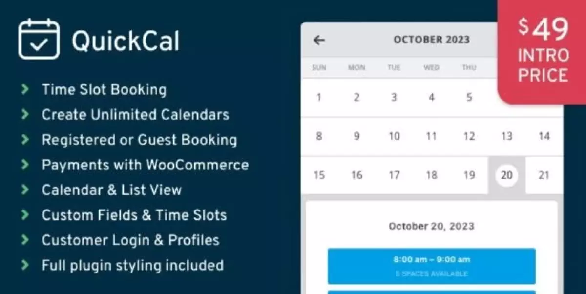 QuickCal - Appointment Booking Calendar for WordPress