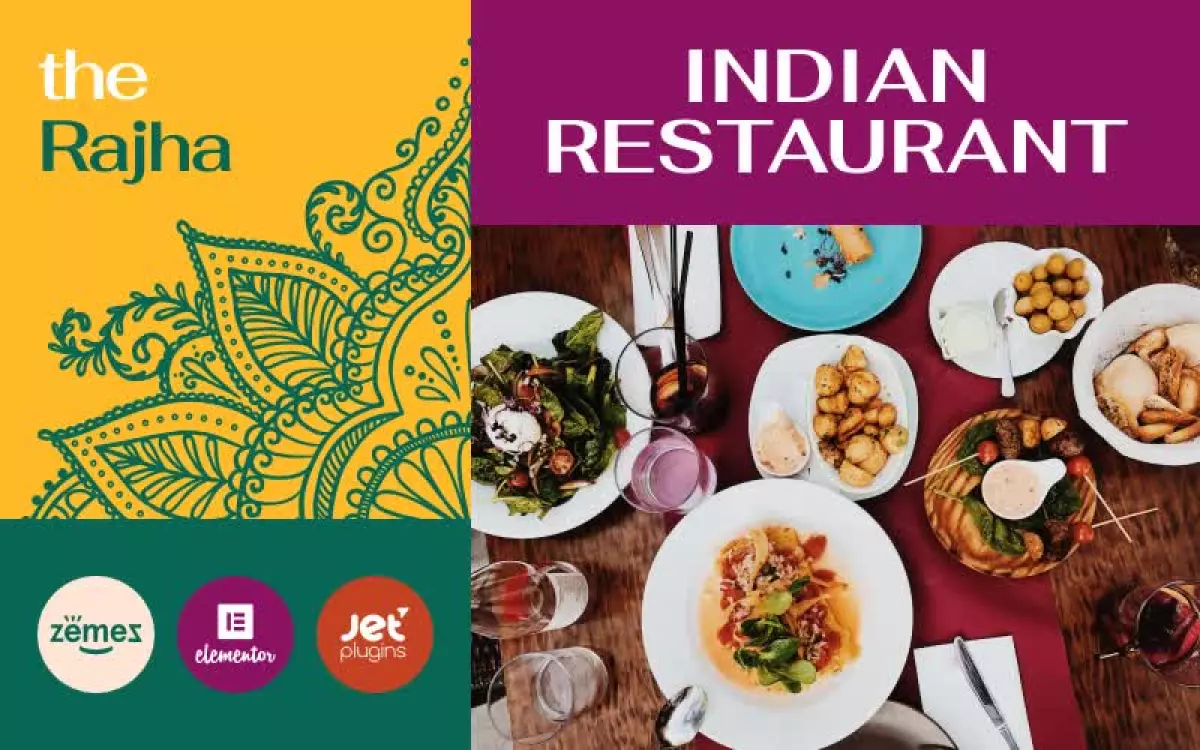 Rajha - Indian Restaurant WordPress Theme