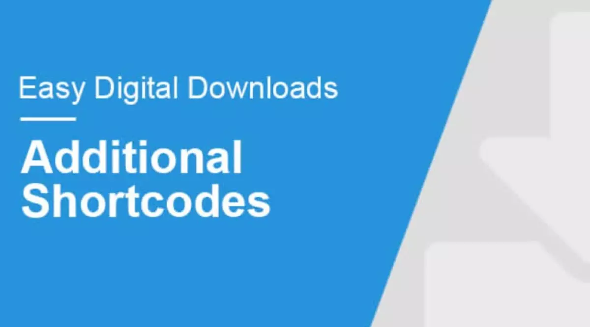 Easy Digital Downloads – Additional Shortcodes 1.4