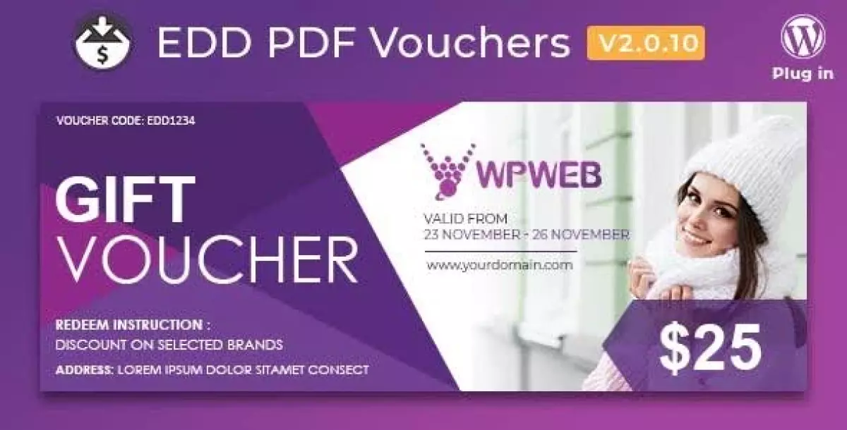 Easy Digital Downloads - PDF Vouchers