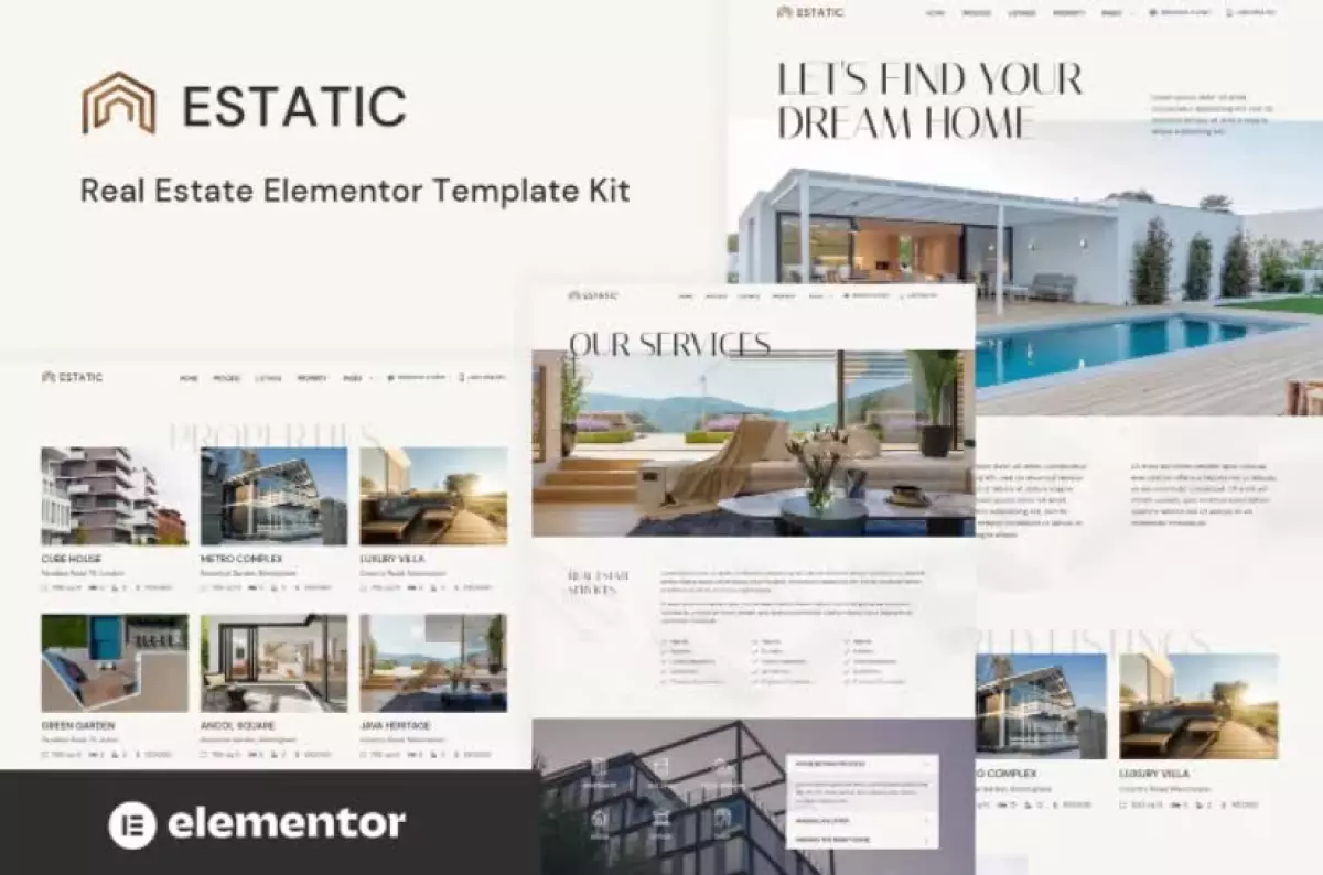 Estatic - Real Estate Elementor Template