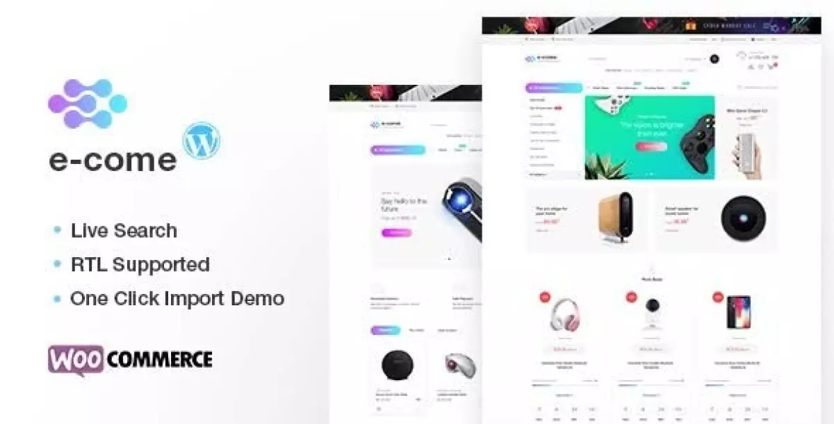 Ecome -  Electronics Store WooCommerce Theme 1.5.3