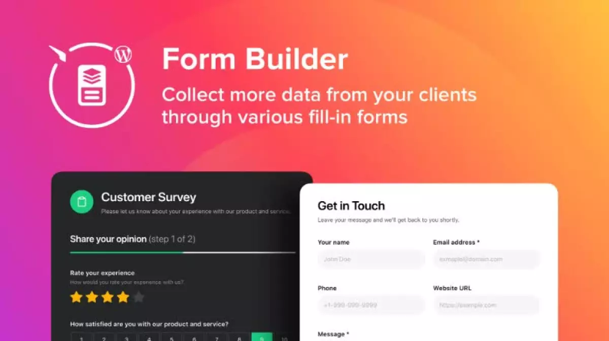 WordPress Form Builder Plugin