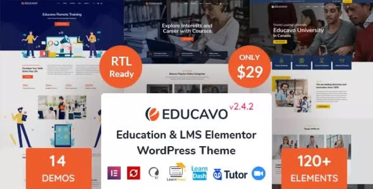 Educavo - Education WordPress Theme 3.0.6