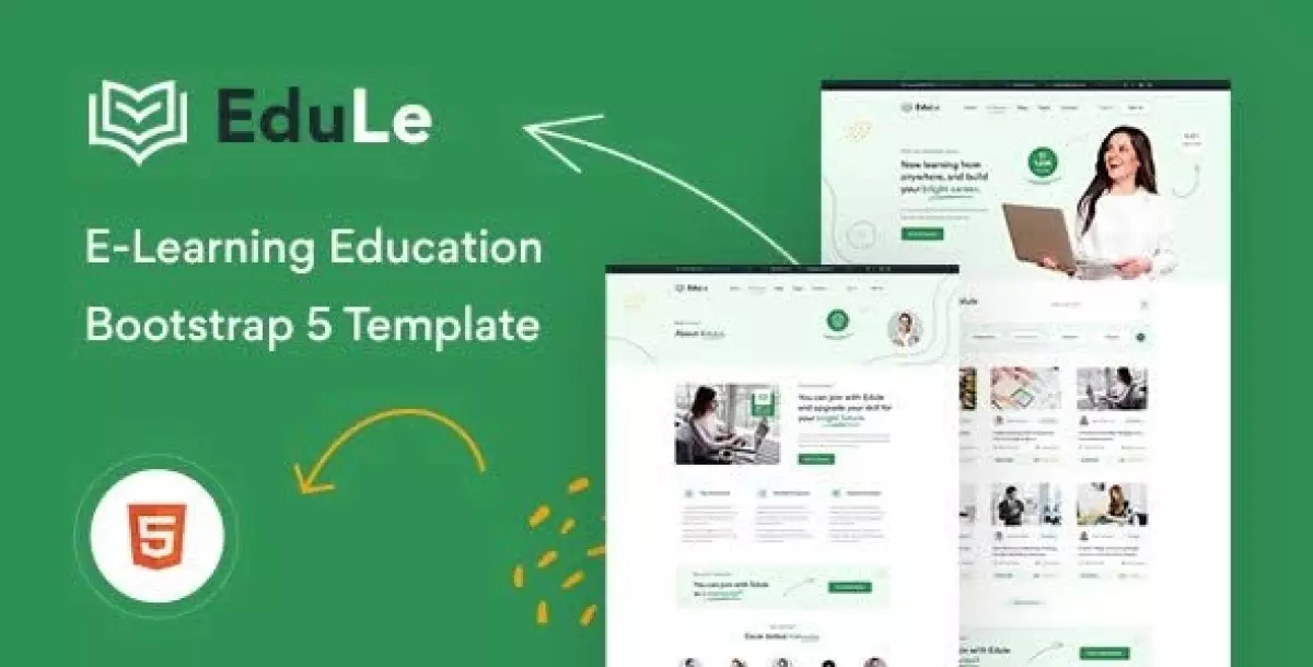 Edule -  e-Learning Website Template  HTML Version 1.0.0