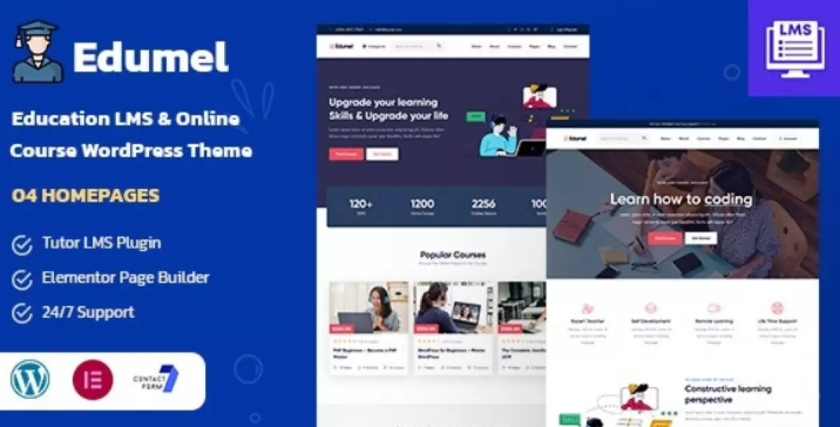 Edumel- Education LMS WordPress Theme