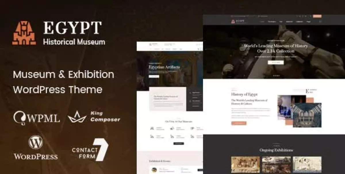 Egypt - Museum & Exhibition WordPress Theme 1.6