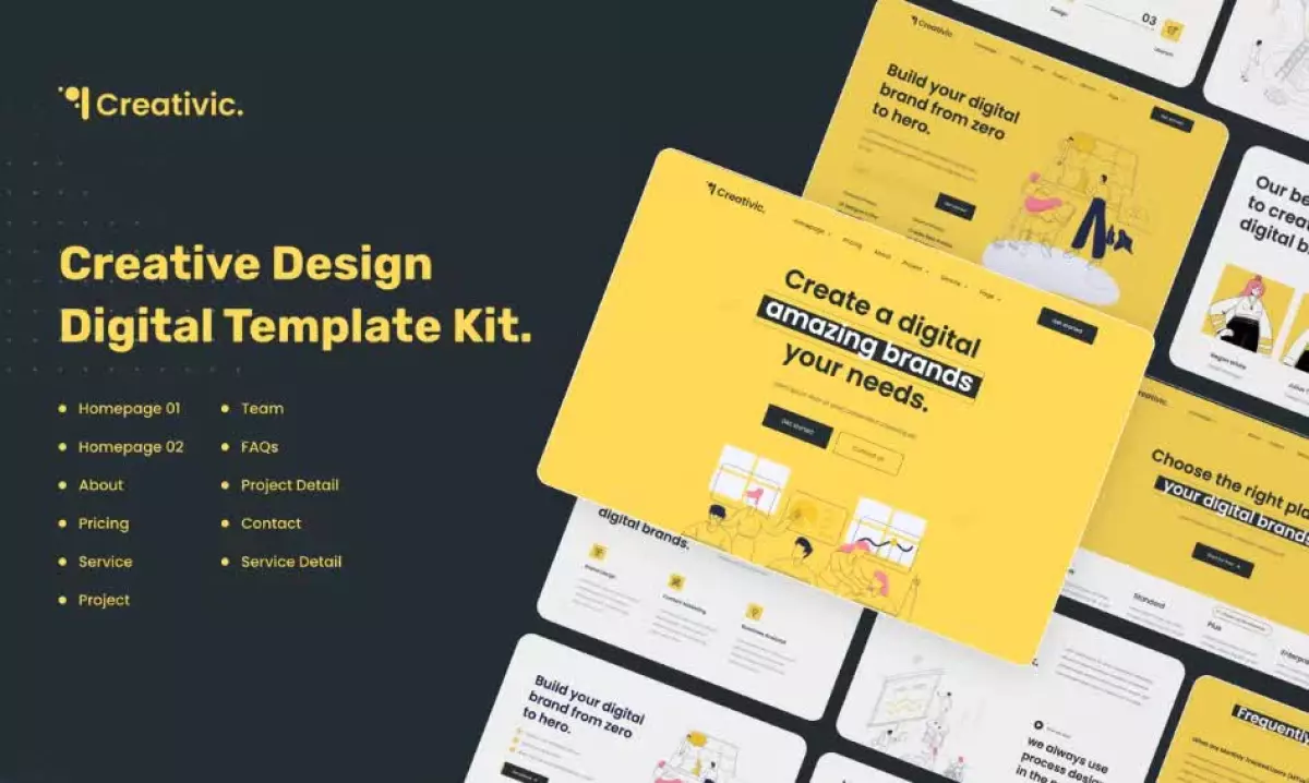 Creativic - Creative Agency Elementor Template Kit