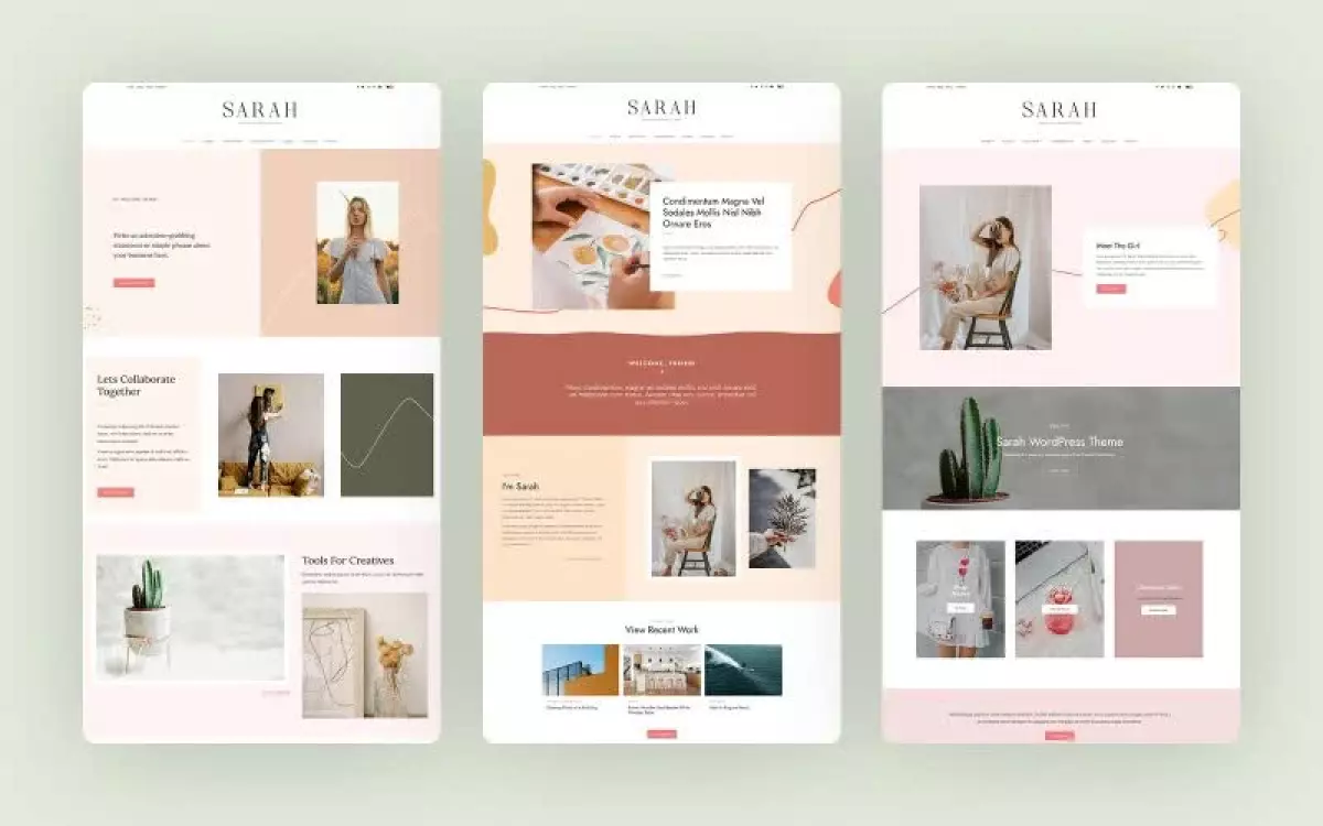 Sarah - Premium WordPress Theme