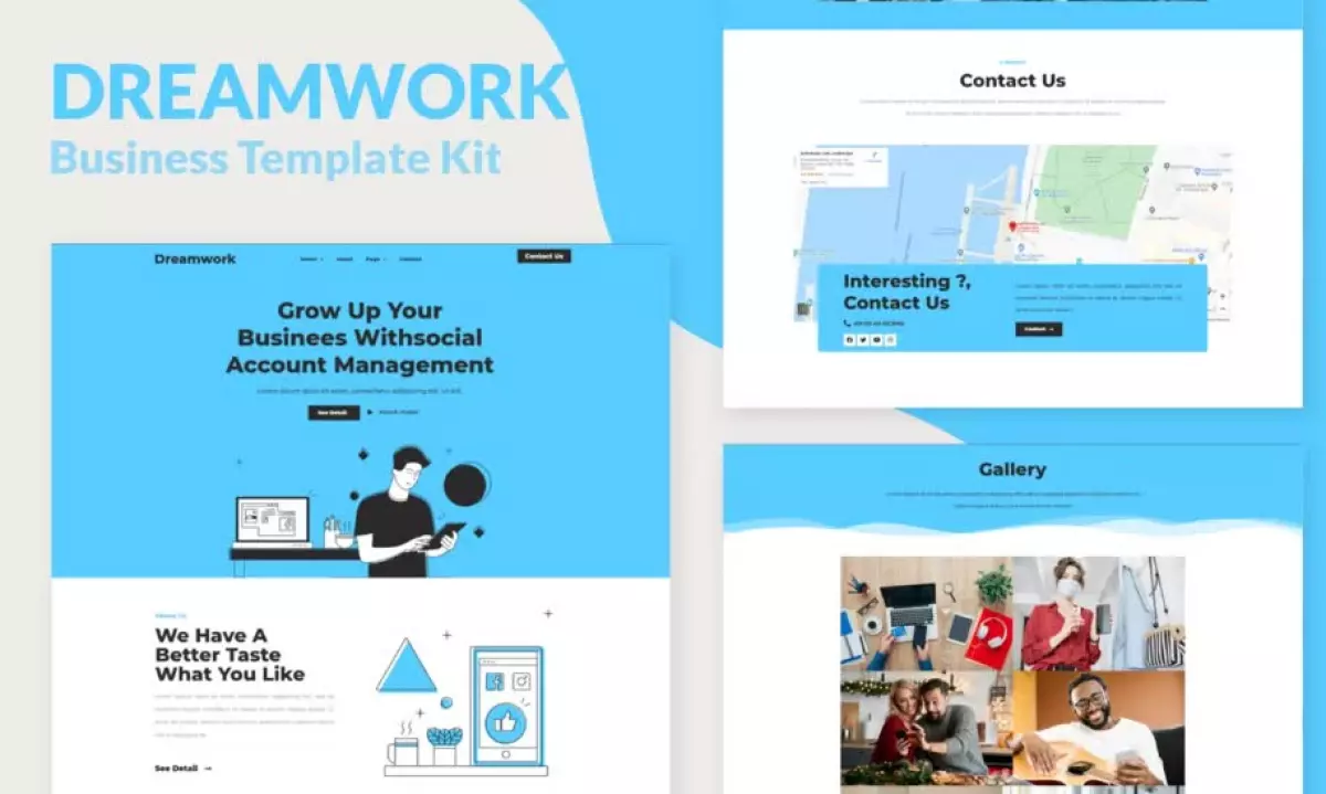 Dreamwork - Business Management Elementor Template