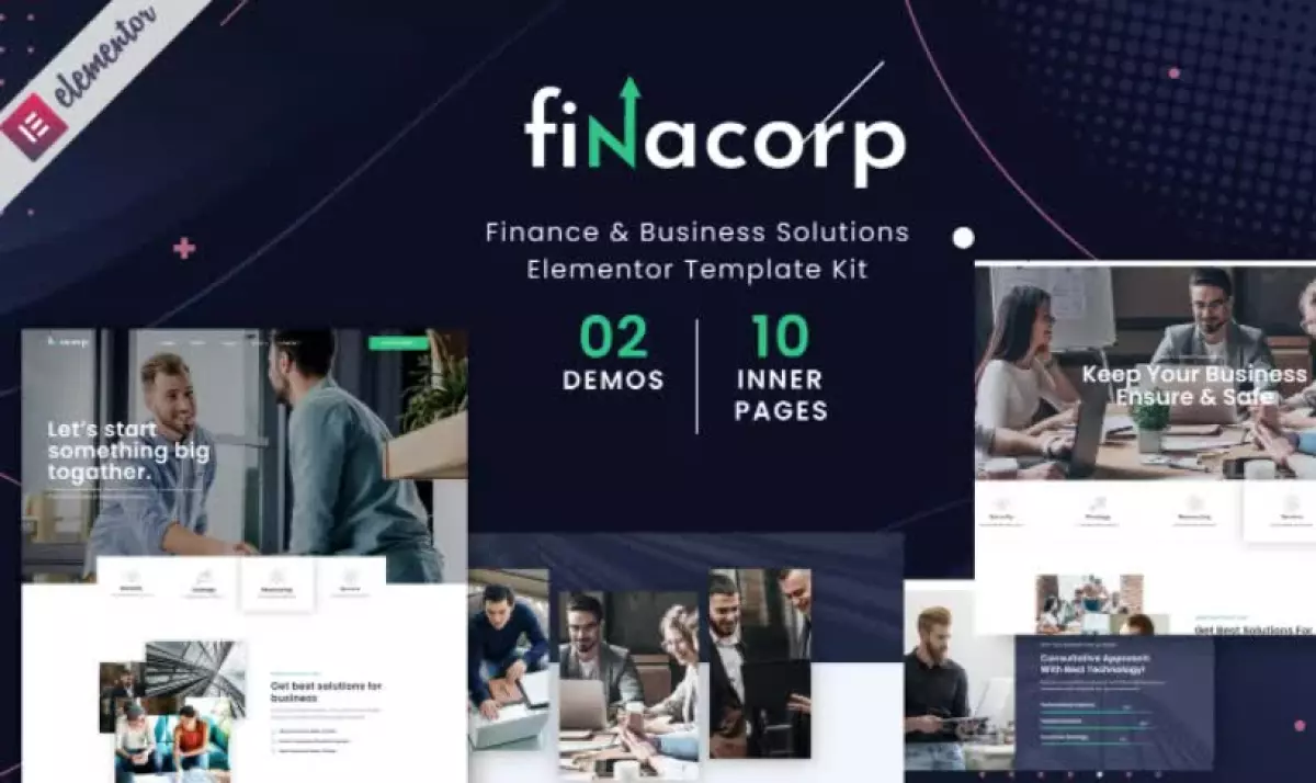 FinaCorp - Finance Corporate Elementor Template