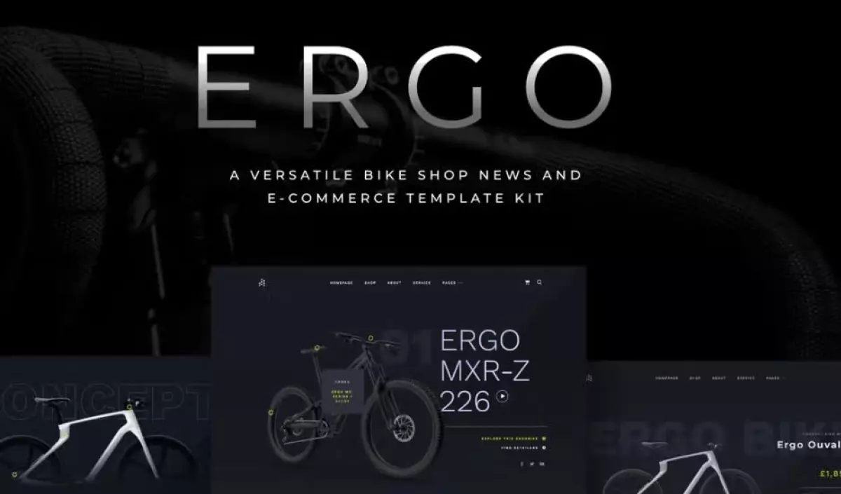 ERGO - Bike & Cycling WooCommerce Elementor Template