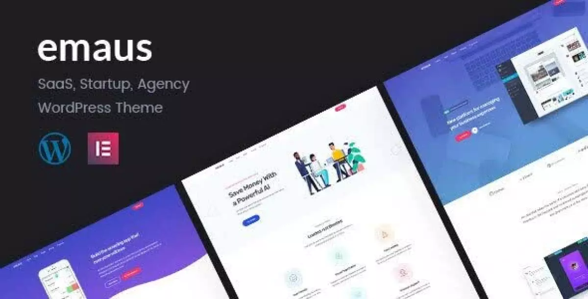 Emaus | SaaS App and Startup Elementor RTL WordPress Theme 1.3.4