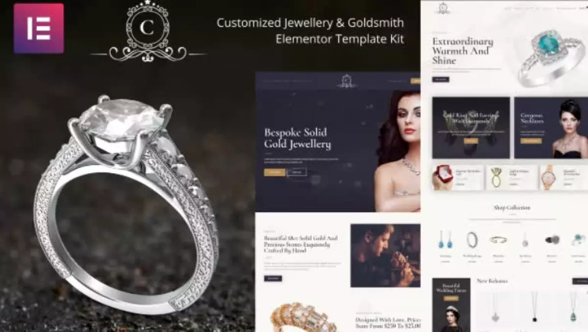 CustomMade - Customized Jewellery & Goldsmith Elementor Template