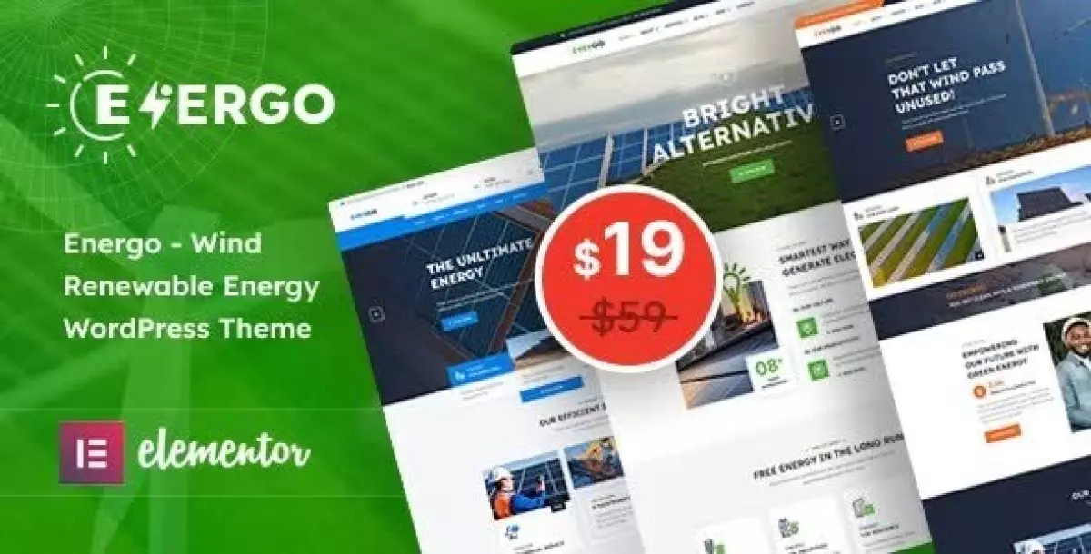 Energo - Wind Renewable Energy WordPress Theme 1.3