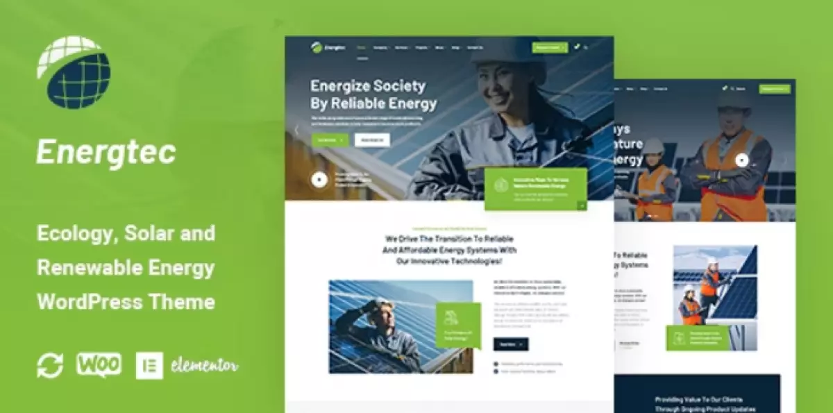 Energtec - Solar and Wind Energy WordPress Theme