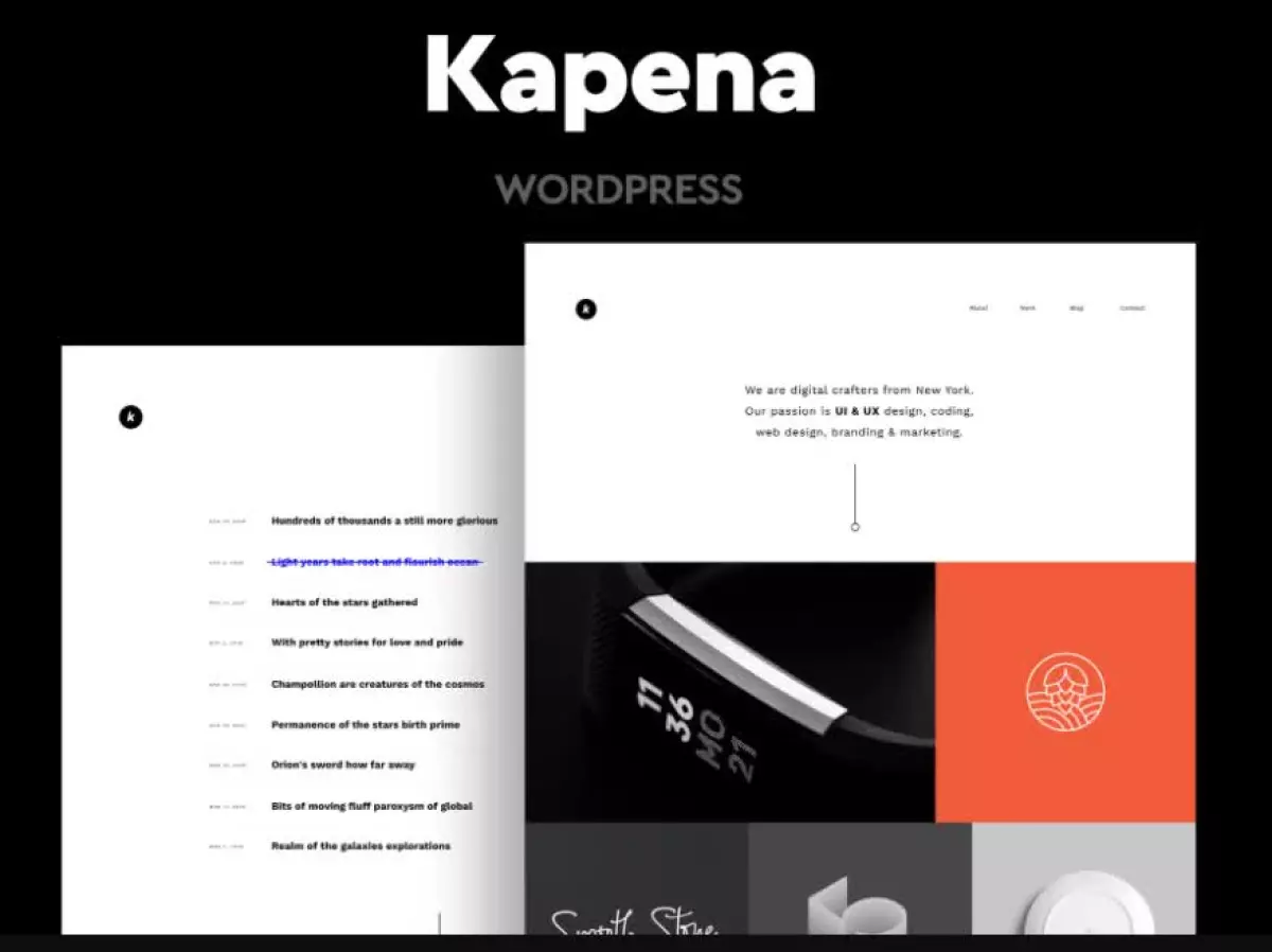 Kapena - Minimal Portfolio WordPress Theme