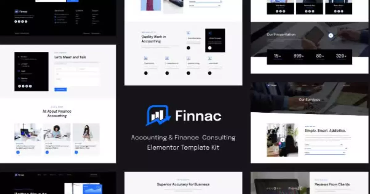 Finnac - Accounting & Finance Consulting Elementor Template