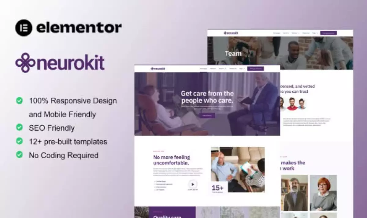 Neurokit - Mental Health & Therapy Elementor Template