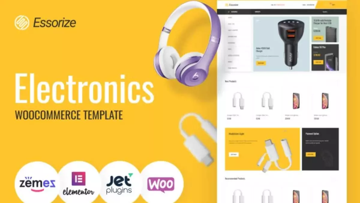 Essorize &#8211; Electronics ECommerce Classic Elementor WooCommerce Theme