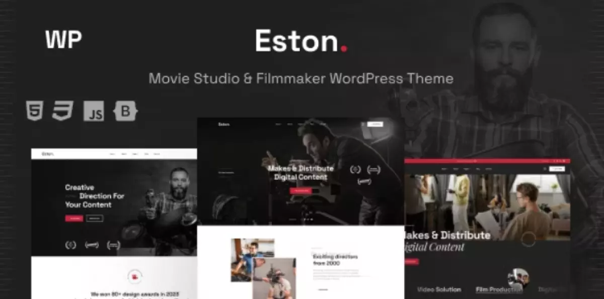 Eston - Movie Studio &amp; Filmmaker WordPress Theme