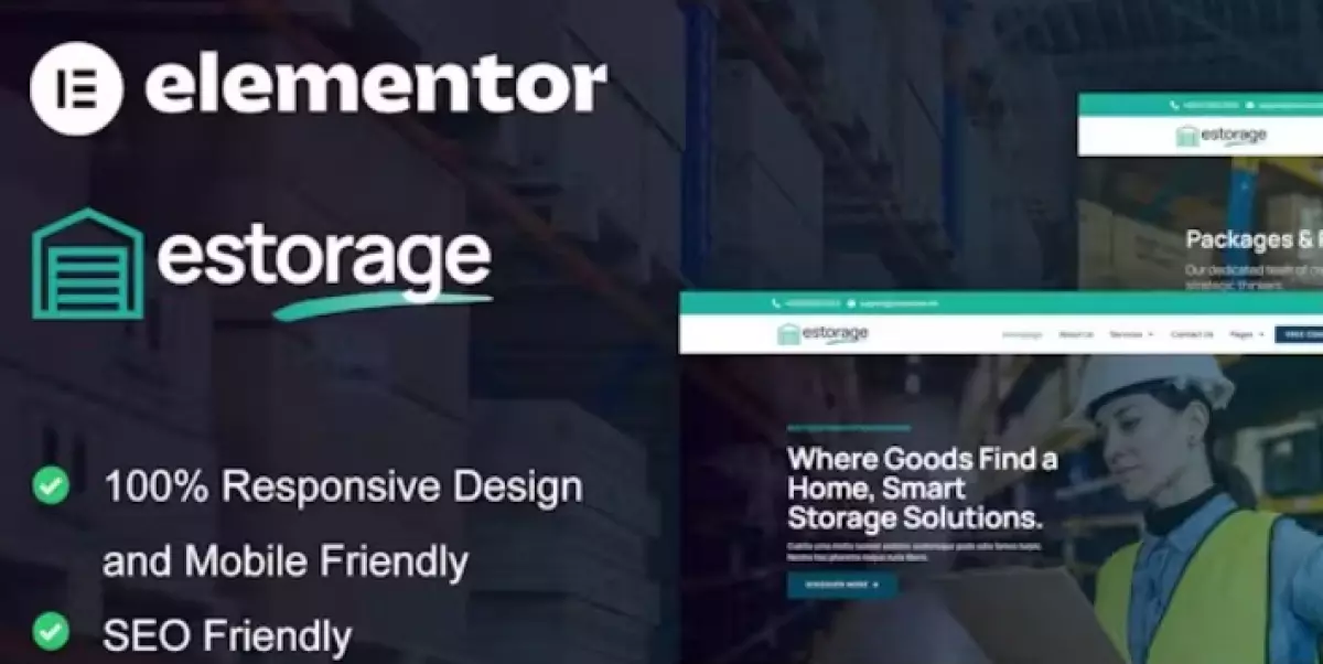 Estorage – Storage Service Company Elementor Pro Template Kit