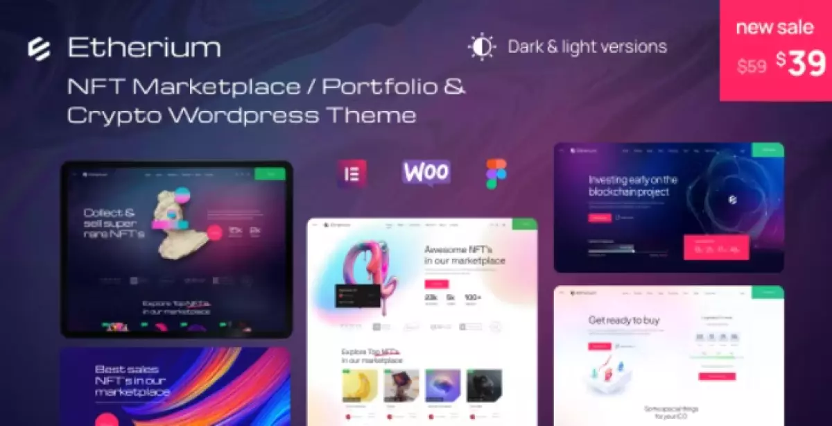 Etherium | NFT Marketplace &amp; Crypto Wordpress Theme