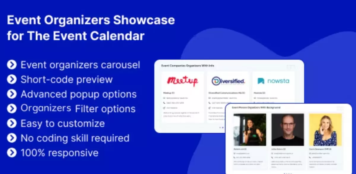Event Organizers Showcase for The Event Calendar