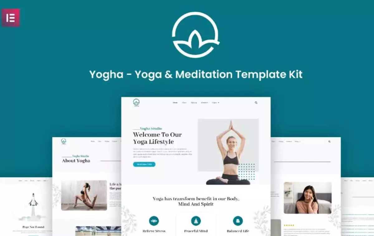 Yogha - Yoga & Meditation Elementor Template