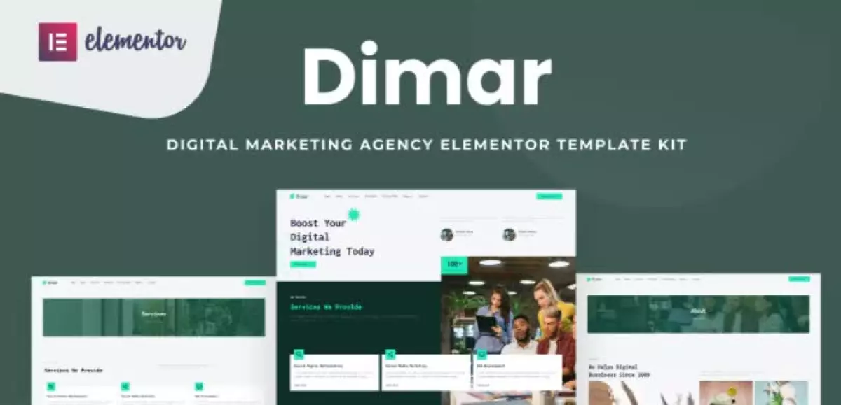 Dimar - Digital Marketing Elementor Template