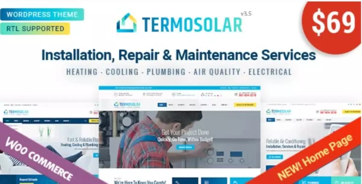 Termosolar - Maintenance Services WordPress Theme