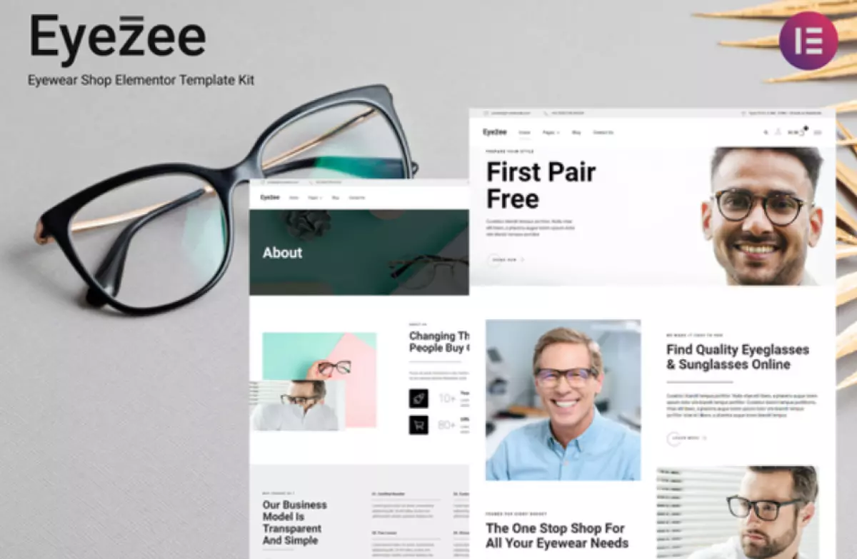 Eyezee – Eyewear Shop Elementor Template Kit