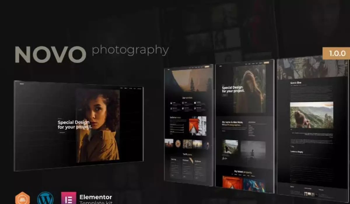 Novo - Photography Elementor Template