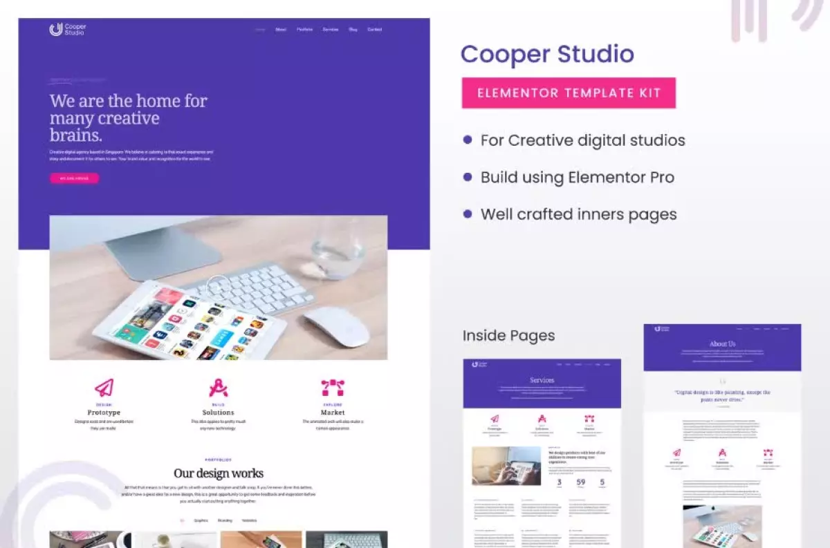 Cooper Studio Elementor Template