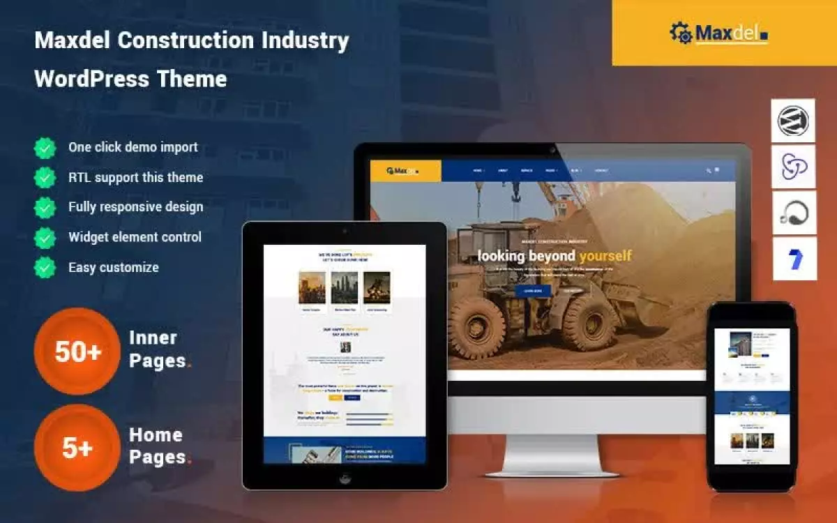 Maxdel - Construction Industry WordPress Theme