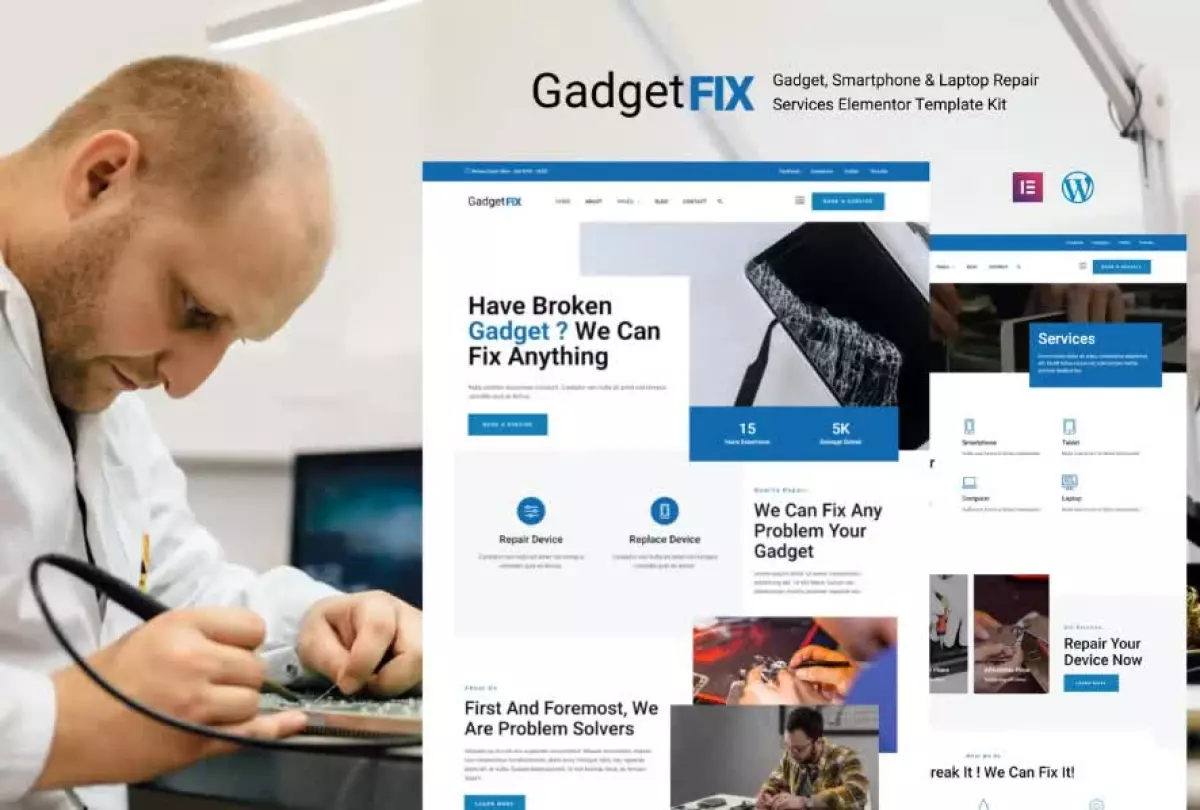 GadgetFIX - Gadget, Smartphone & Laptop Repair Services Template