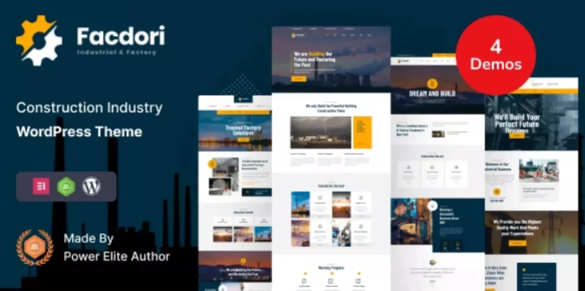 Facdori - Factory and Industrial Business WordPress Theme