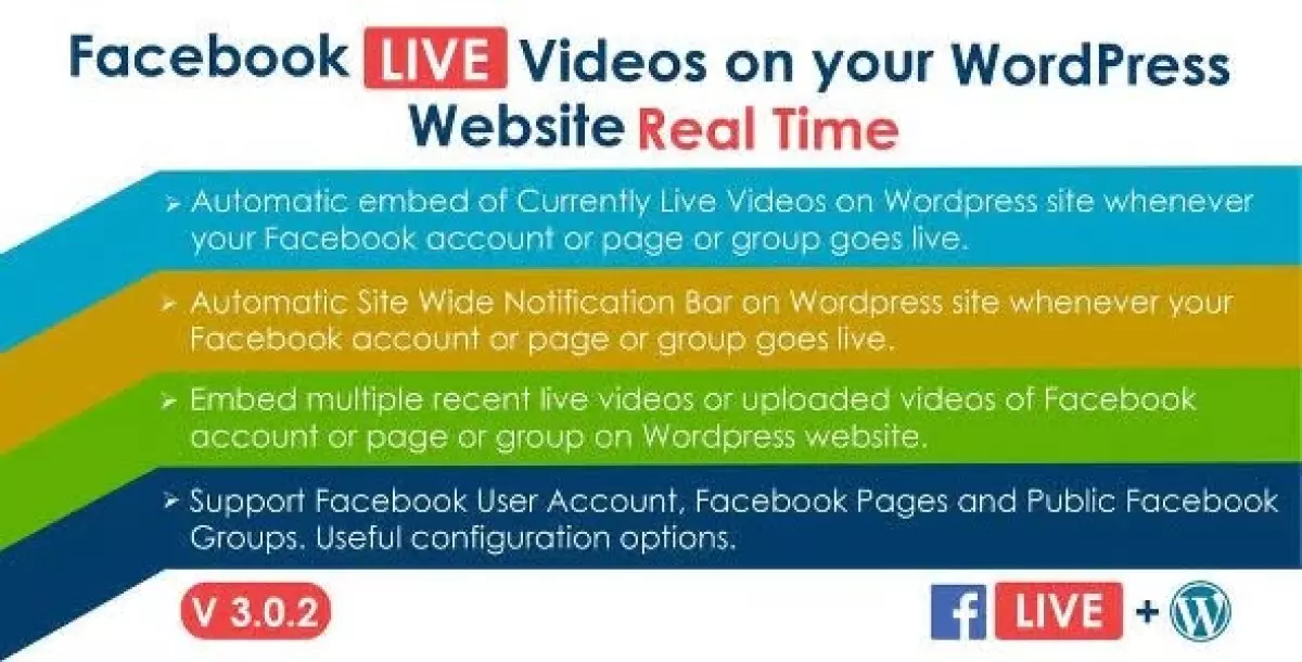 Social Live Video Auto Embed for WordPress