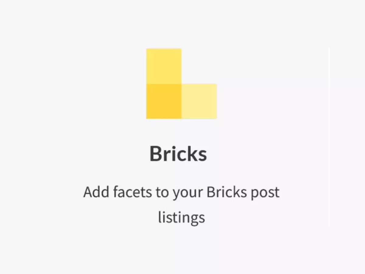 FacetWP - Bricks Builder integration