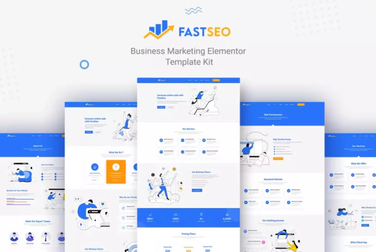 FastSEO - Business Marketing Elementor Template