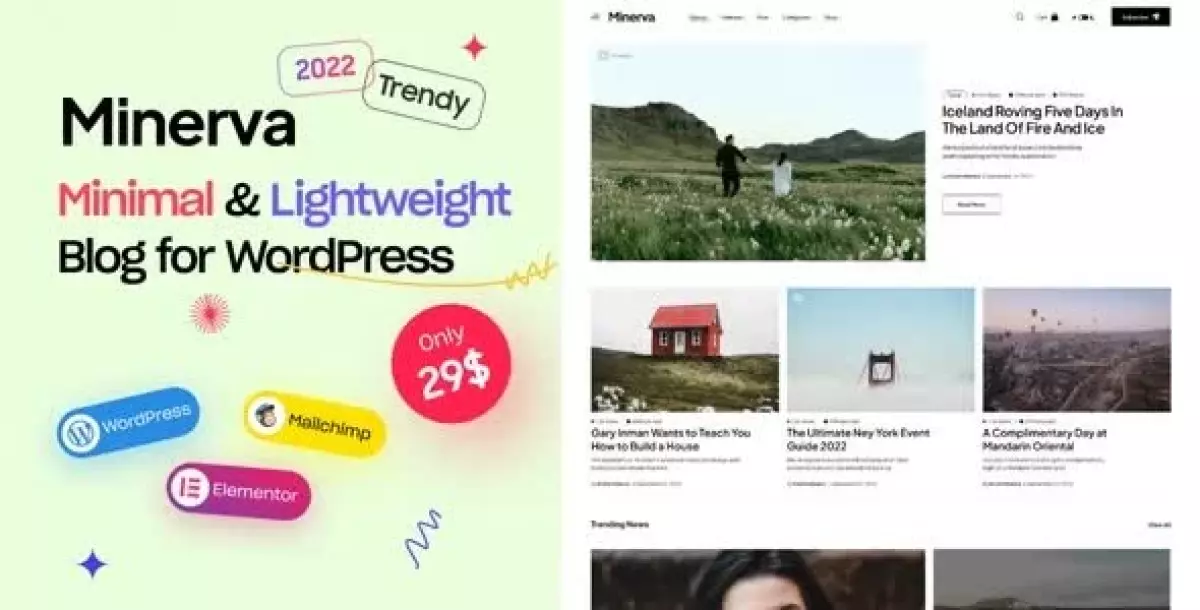 Minerva - Modern Blog WordPress Theme