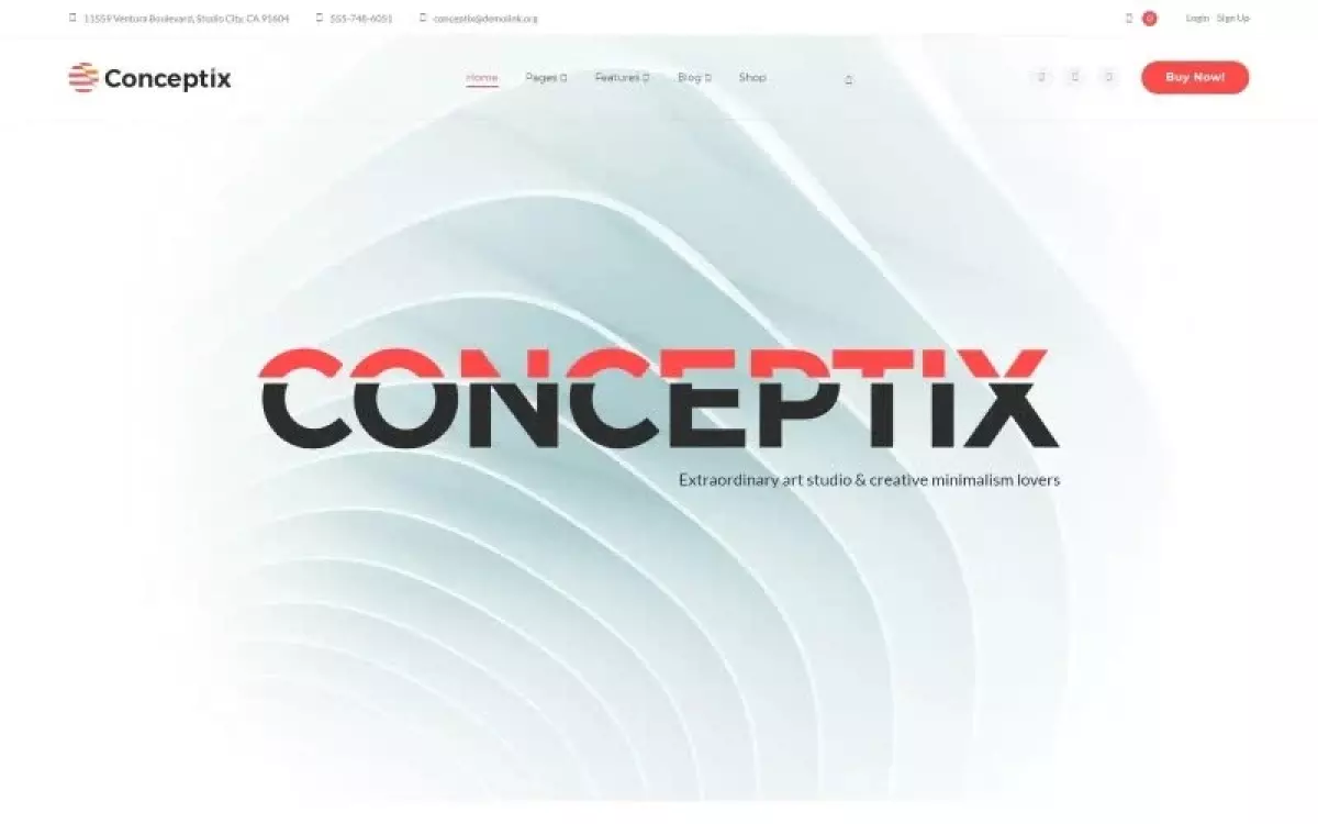 Conceptix - Art Studio WordPress Theme