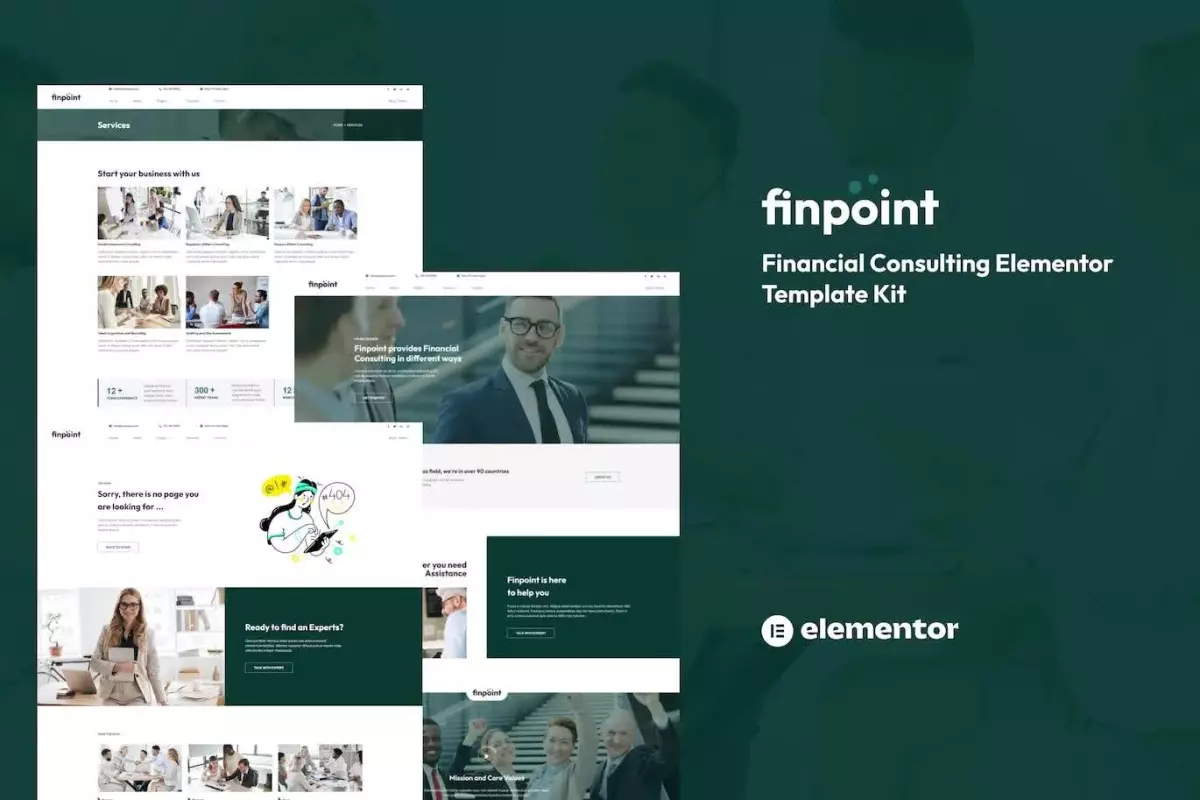 Finpoint - Financial Consulting Elementor Template