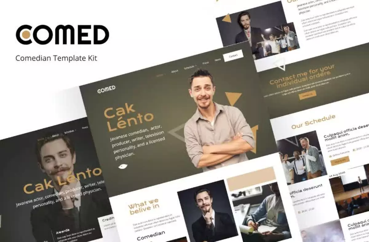 Comed - Comedian Elementor Template