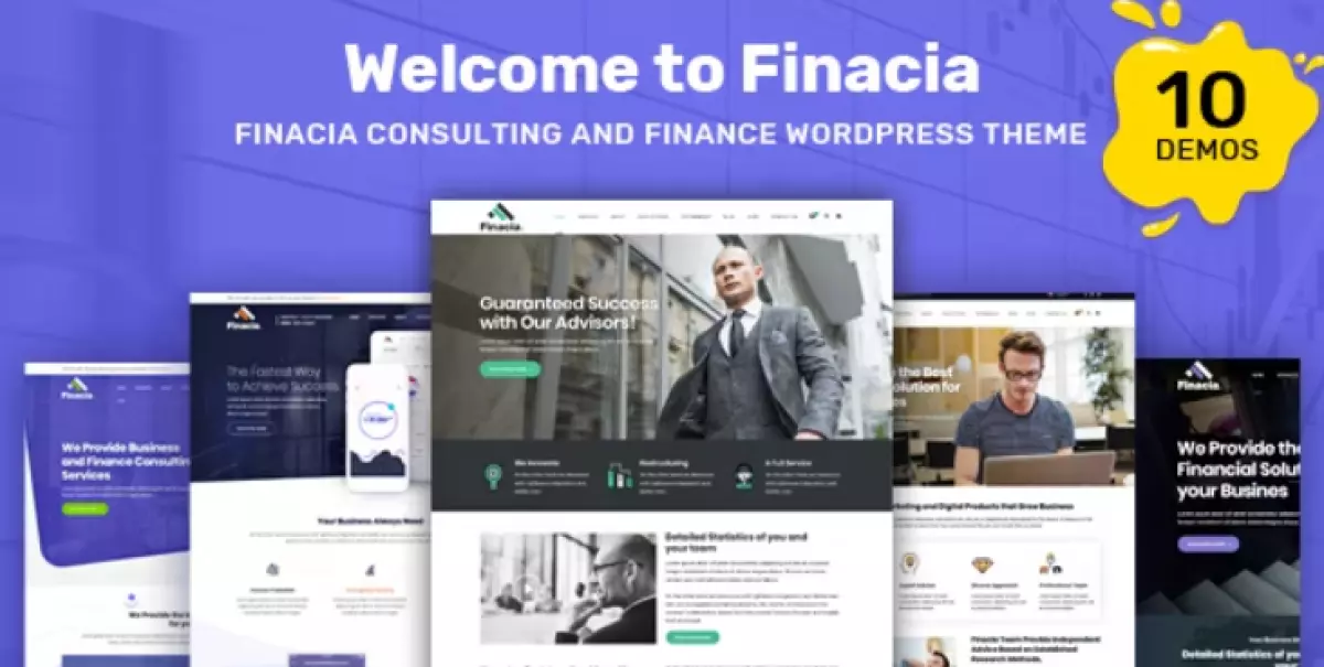 Finacia  – Finance &amp; Business WordPress Theme Nulled