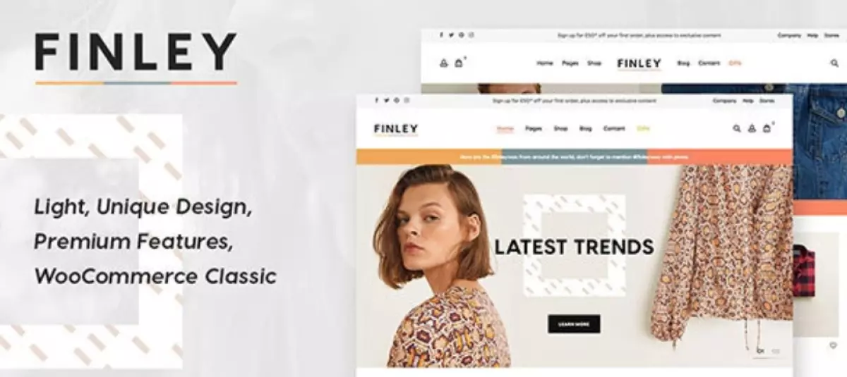 Finley – Fashion WooCommerce Theme