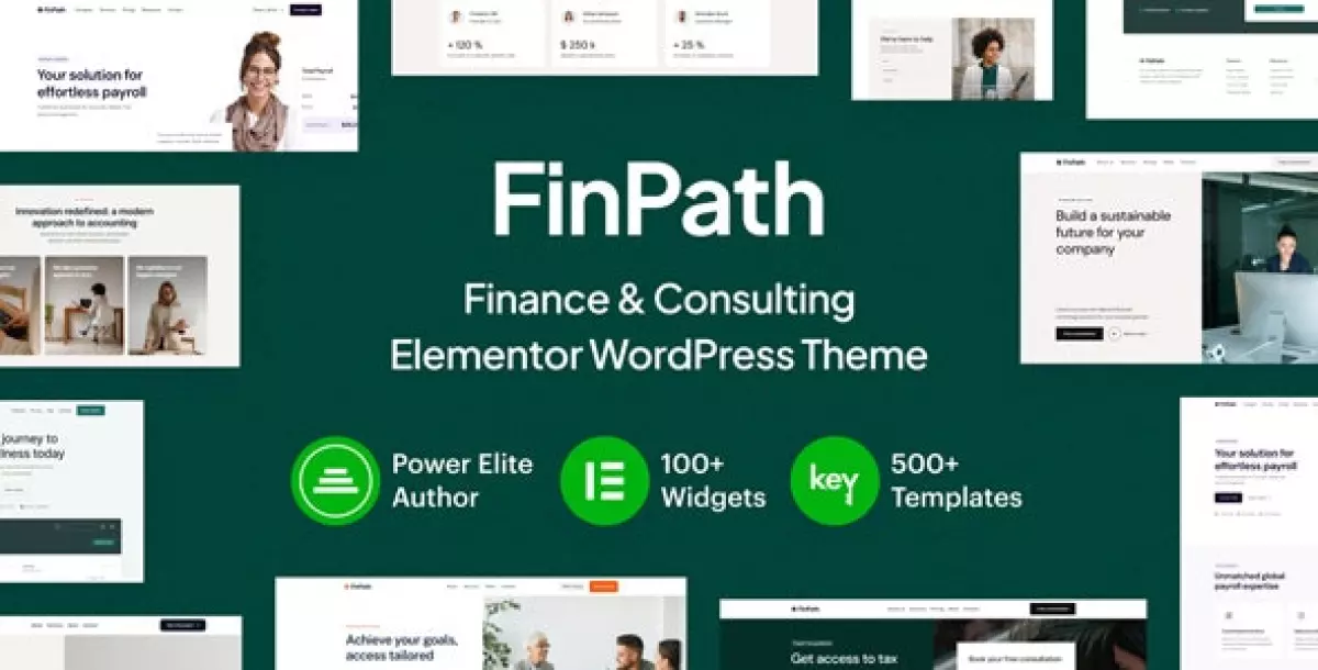 FinPath - Finance &amp; Consulting Elementor WordPress Theme