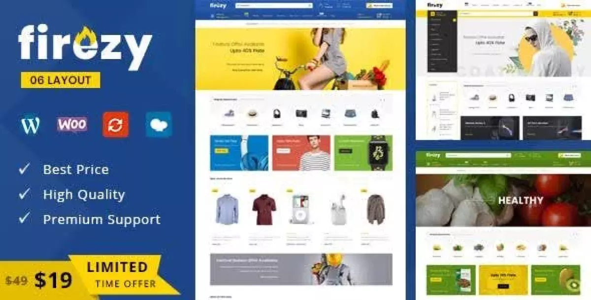 Firezy WP - Elementor Multi-purpose WooCommerce Theme 5.9.x 