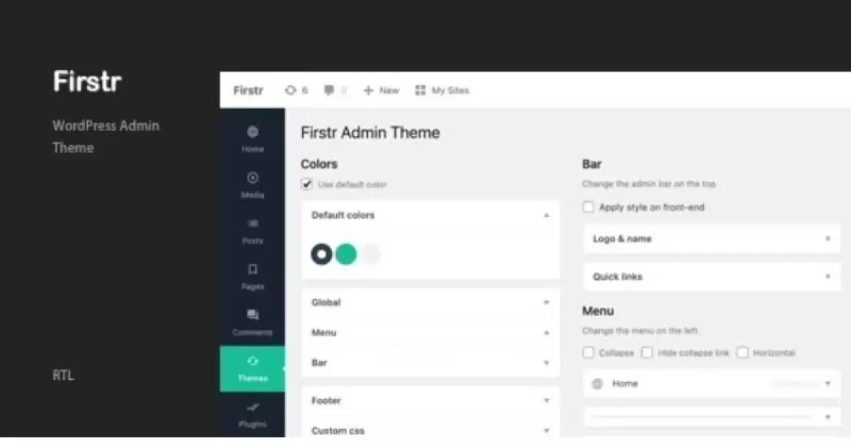 Firstr - WordPress Admin Theme