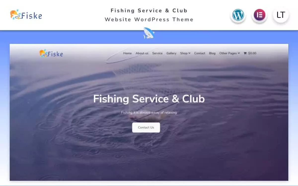 Fiske - Fishing Service & Club Elementor WordPress Theme